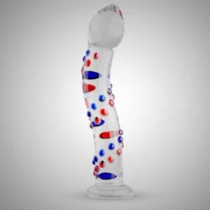 Zig Zag Premium Glass Dildo